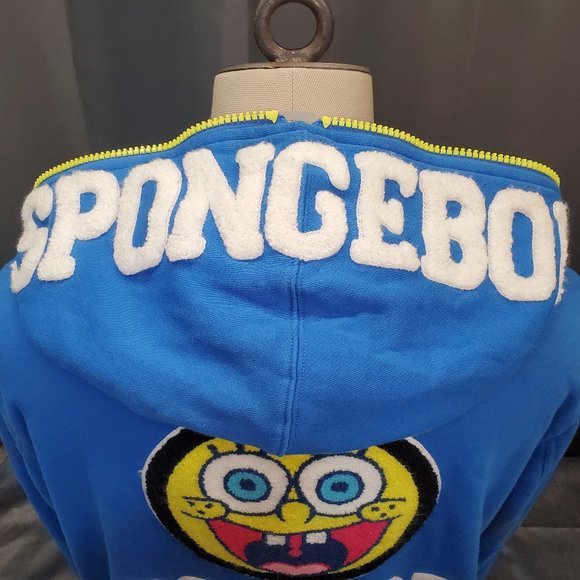 Nickelodeon SpongeBob Squarepants x Metersbonwe 2012 Full Zip Hoodie Adult Size - Picture 4 of 10